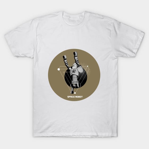 Space robot minimalism T-Shirt by ZCardula